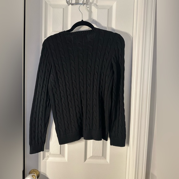 NWOT Ralph Lauren Black Knit Sweater - Picture 5 of 5